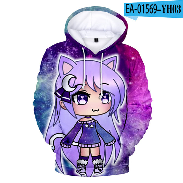 Sudadera con Capucha Estampado 3D Colorido para Adultos y Niños