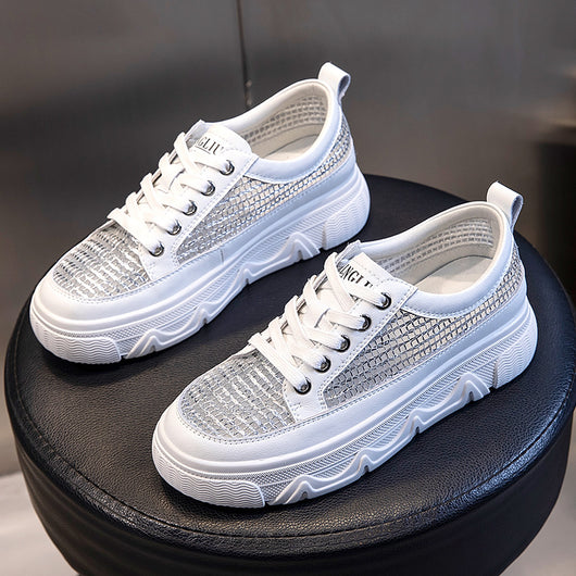 Tenis Blancos Deportivos para Mujer - Malla Transpirable y Cómodos - Image 6