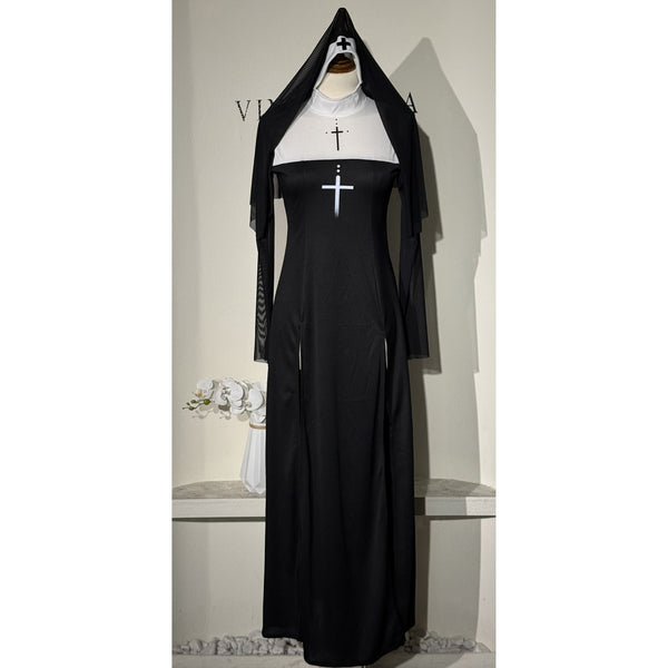 Disfraz de Monja para Halloween - Traje Religioso de Rol - Image 5