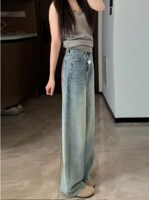 Jeans Acampanados de Pierna Ancha Azul Claro para Mujer - Estilo Primavera - Image 9
