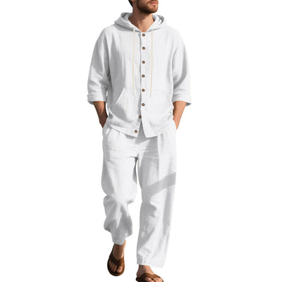 Conjunto Casual de Sudadera con Capucha y Pantalón para Hombre - Image 40