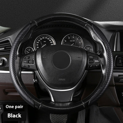 Funda para Volante de Gamuza Absorbente con Patrón Fibra de Carbono - Image 6