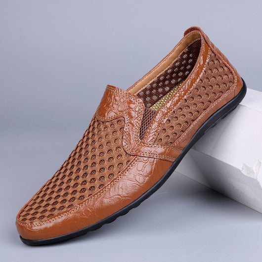 Sandalias Sneakers de Cuero Genuino para Hombre – Comodidad de Verano - Image 5