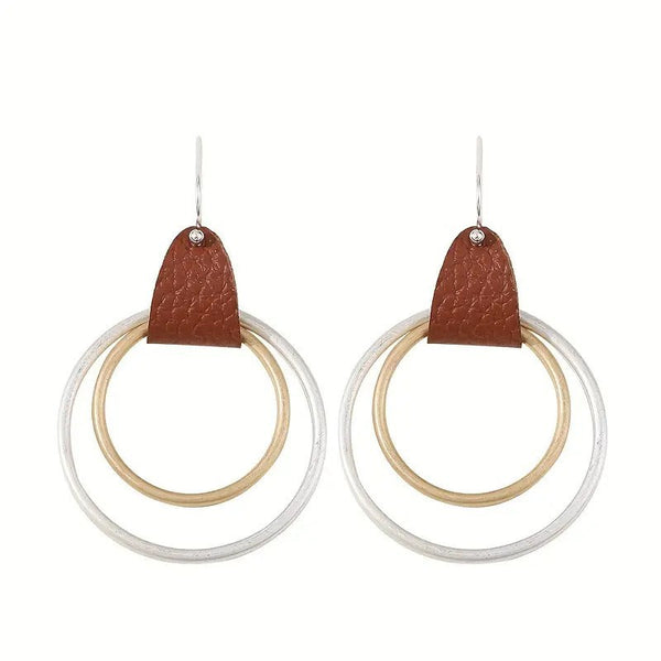 Aretes Bohemios Vintage con Diseño Geométrico