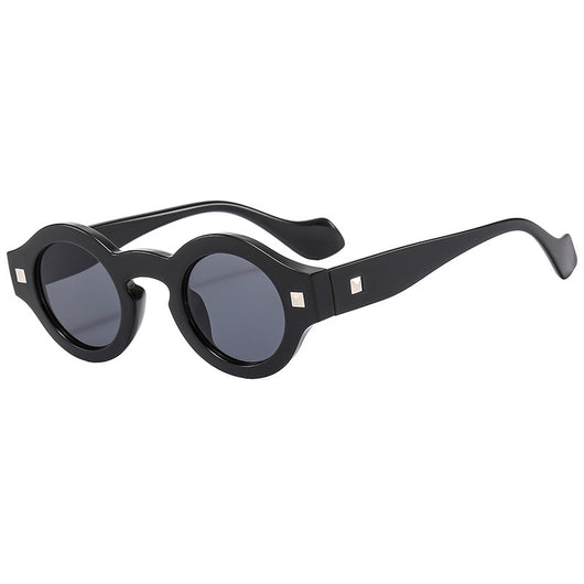 Gafas Retro Montura Pequeña Redonda Carey Marrón - Image 5