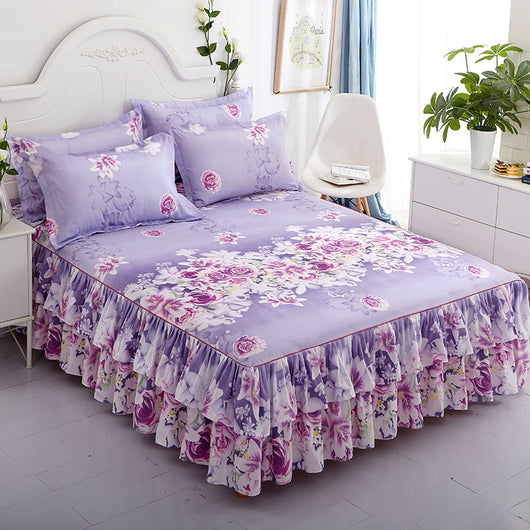Juego de Cama Coreano Acolchado de Tres Piezas - Image 11