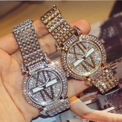 Reloj de Lujo para Mujer con Diamantes y Pulsera de Acero Inoxidable - Image 2