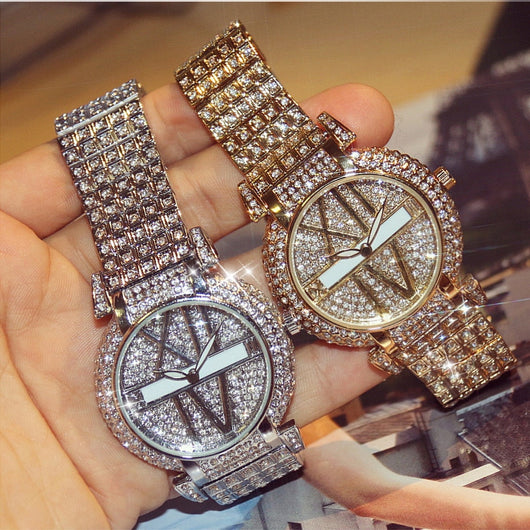 Reloj de Lujo para Mujer con Diamantes y Pulsera de Acero Inoxidable - Image 2