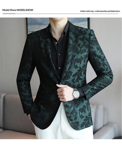 Blazer Slim Fit de Color Liso para Hombre - Primavera Verano - Image 16