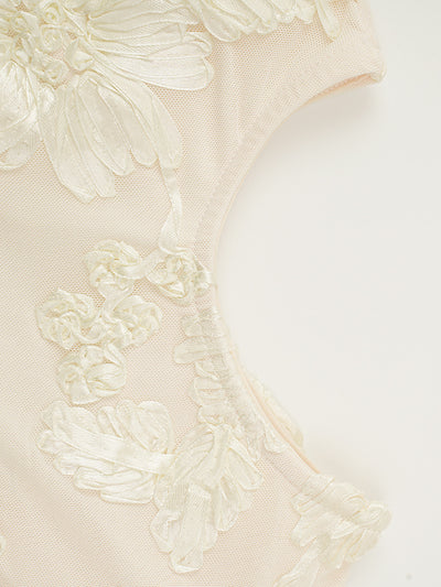 Conjunto Falda-Blusa Floral Bordada Escotado - Image 16
