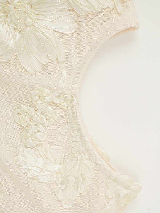 Conjunto Falda-Blusa Floral Bordada Escotado - Image 16