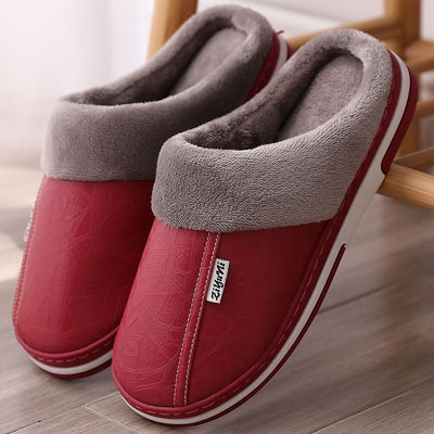Pantuflas de Algodón Impermeables con Suela PU - Image 14
