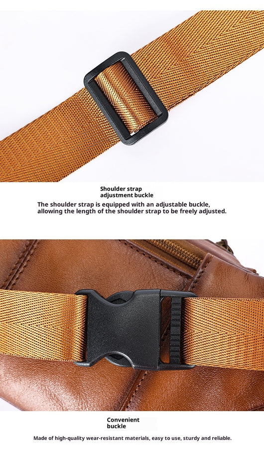 Bolsa Pectoral de Cuero para Hombre - Estilo y Funcionalidad - Image 14