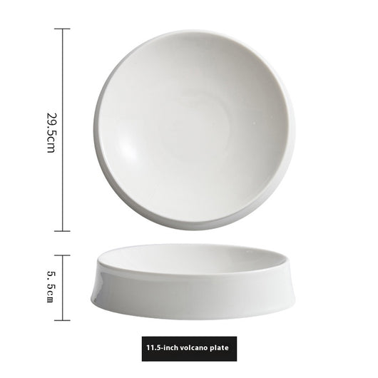 Plato de Cerámica Blanca con Diseño Irregular - Image 8