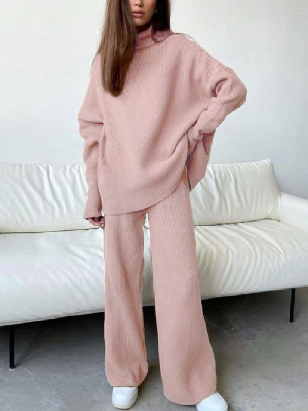 Pantalón Ancho de Talle Alto con Cuello Alzado y Mangas Largas - Image 13
