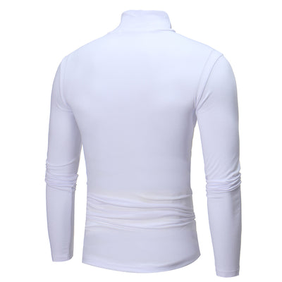 Camiseta Cuello Alto Manga Larga Ajustada - Image 14