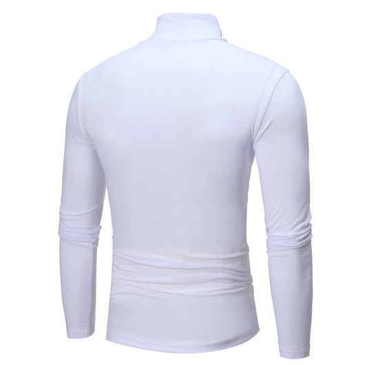 Camiseta Cuello Alto Manga Larga Ajustada - Image 14