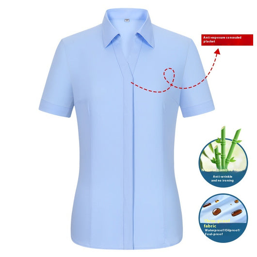 Camiseta Manga Corta Impermeable, Resistente al Aceite y Manchas - Image 3
