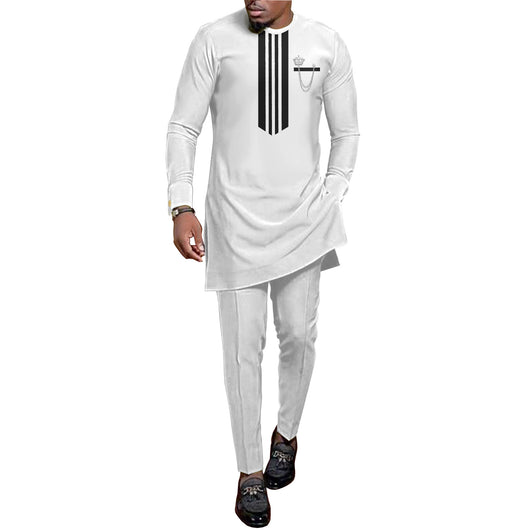 Traje de Descanso Hombre Estampado Batik Étnico Africano - Image 7