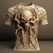 Playera Hip Hop 3D Calavera Estampado Europeo Tendencia Urbana