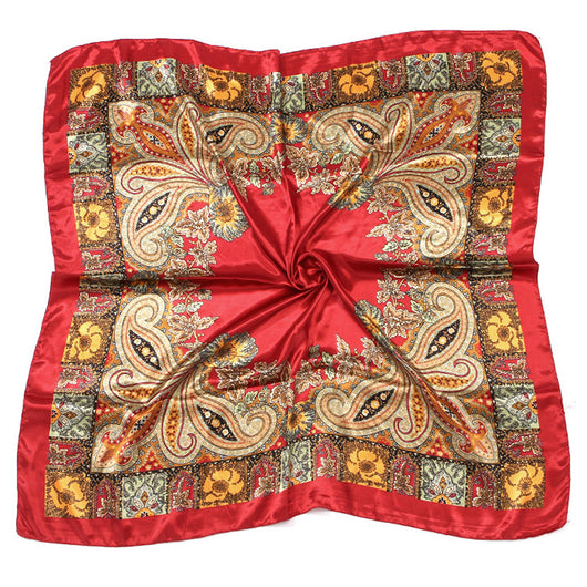 Pañuelo Floral de Seda Artificial 90cm - Primavera y Otoño - Image 18