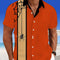 Camisa Casual con Cuello y Estampado 3D para Hombre