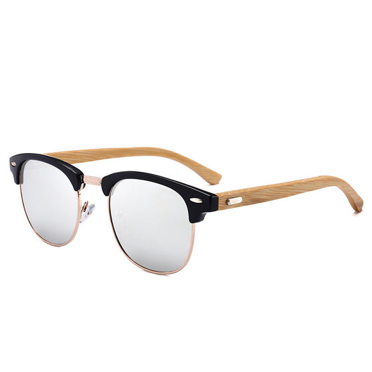 Gafas de Sol Clásicas para Hombre con Patillas de Bambú - Image 9