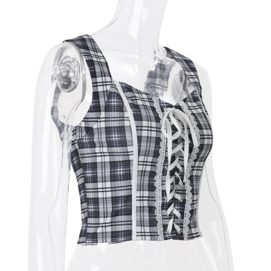 Blusa de Tirantes Vintage Rayas Americanas - Diseño Elegante y Temperamental - Image 17