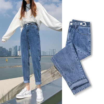 Jeans Harlan Negros Cintura Alta Slim para Mujer - Primavera Verano - Image 2