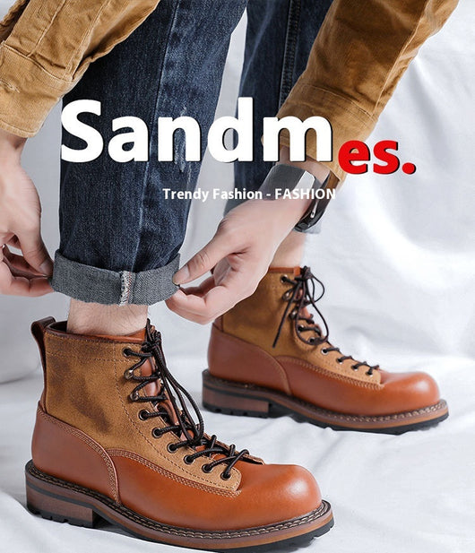 Botas Martin para Hombre de Cuero con Plataforma y Suela Reforzada - Image 8