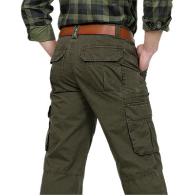 Pantalones Cargo Gruesos Casuales para Hombre - Corte Recto Algodón Puro - Image 5