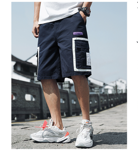 Pantalones Cortos Overol Holgados Five Point - Estilo Urbano para Hombre - Image 15