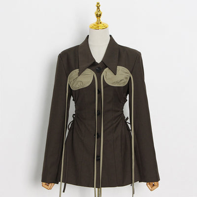 Blazer Ejecutivo Entallado para Mujer con Cierre Simple - Image 12