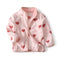 Blusa Infantil Elegante de Manga Larga con Cuello Parado