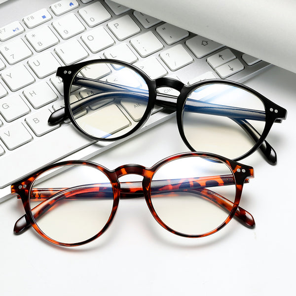 Lentes Antiluz Azul Marco Redondo Doble Puente