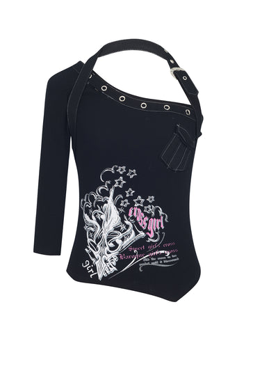 Playera Asimétrica con Manga Tres Cuartos - Image 11