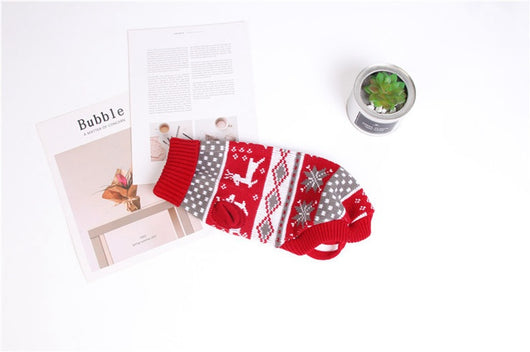 Suéter Navideño Cuello Alto para Mascotas - Diseño Tejido Festivo - Image 19