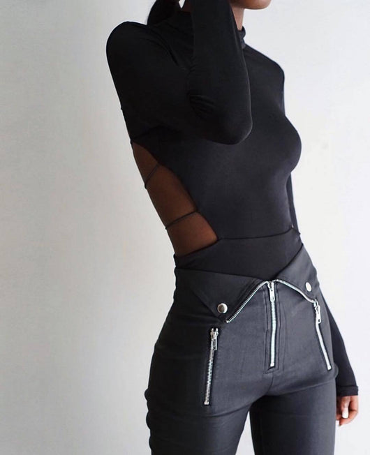Pantalón Jogger con Cierre en Tobillo - Diseño Moderno Oscuro - Image 3