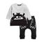 Conjunto Infantil de Dos Piezas con Patrón Colorido - Top y Pantalón