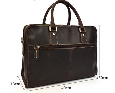 Maletín Ejecutivo de Cuero Crazy Horse Vintage para Hombre - Image 10