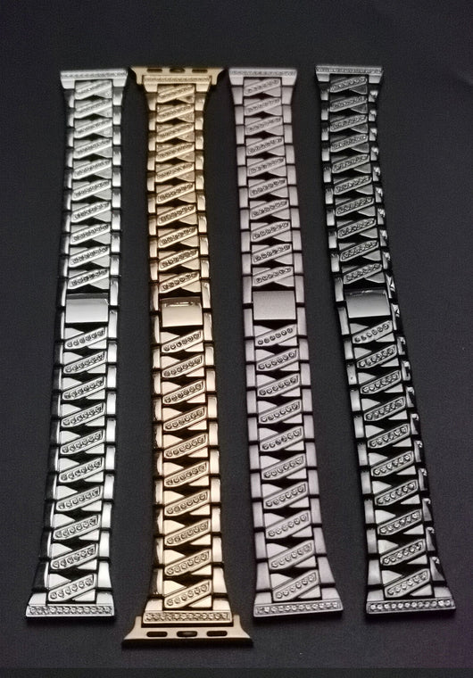 Correa Metálica de Diamantes para Apple Watch - Elegancia y Estilo - Image 8