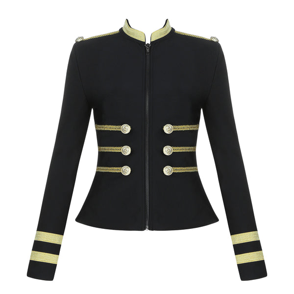 Blazer Slim Estilo Marinero Elegante British