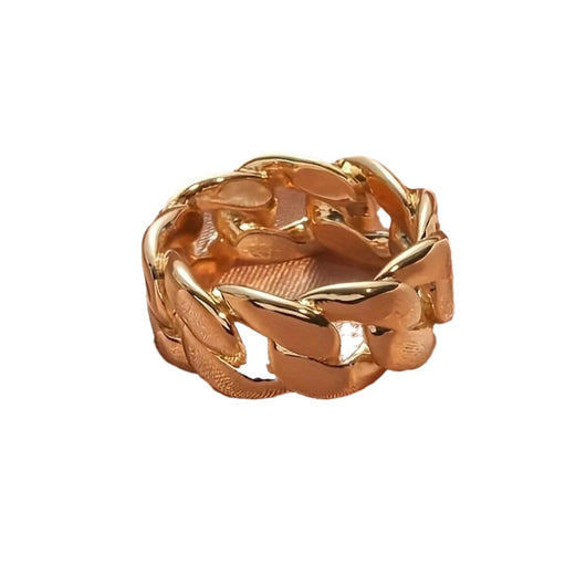 Anillo Hip-Hop Dorado Brillante para Hombre - Estilo Europeo y Americano - Image 5