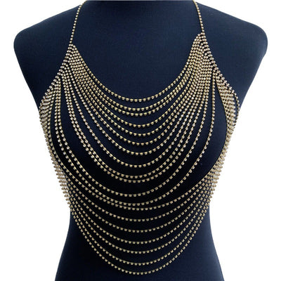 Cadena Corporal de Diamantes Brillantes - Accesorio de Moda Exagerado - Image 10