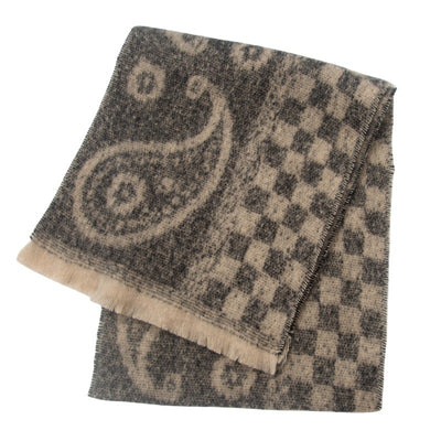 Bufanda Cuello Cálido Estampado Paisley Jacquard Unisex - Image 25