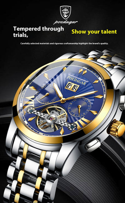 Reloj Automático Mecánico Impermeable Multifuncional para Hombre - Image 25