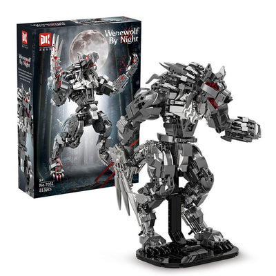 Modelo Mecha Lobo Oscuro 7051 - Rompecabezas de Bloques de Construcción - Image 7