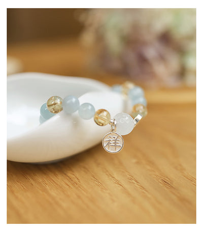 Pulsera de Aguamarina Natural con Plata S925 para Mujer - Image 12