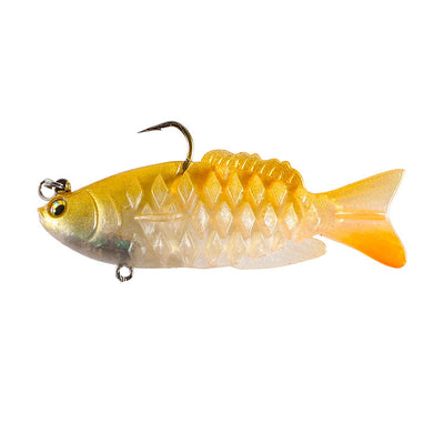 Señuelo de Silicona Ultrasuave Articulado con Cabeza Jig - Dark Sleeper para Pesca de Bajo - Image 6