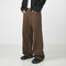 Pantalones Rectos de Algodón Lavado Estilo Retro en Marrón